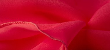 Doku. Geçmişi. Şablon. Kırmızı ipek katlanmış kumaş arka plan, afiş veya kapak tasarımı. Poster için lüks tekstil dekorasyonu yumuşak saten dalgalı kırmızı kumaş, poster.,