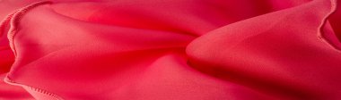 Doku. Geçmişi. Şablon. Kırmızı ipek katlanmış kumaş arka plan, afiş veya kapak tasarımı. Poster için lüks tekstil dekorasyonu yumuşak saten dalgalı kırmızı kumaş, poster.,