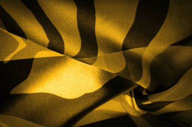 Doku. Geçmişi. Şablon. Soyut sarı renklerde ipek kumaş. Soyut suluboya, desenli dikey ipek kumaş, tuval, makro, yakın plan.