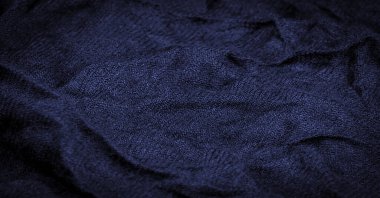 Kaba koyu mavi yün kumaş. Uzun, dayanıklı, kalın iplikli koyunlar, özellikle senin tasarımına uygun. Farklı büyük kuzu türleri gibi. Desen arkaplan deseni