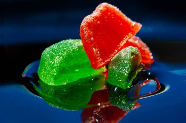 Marmelatı yakın çekim, lezzetli tatlı shot.