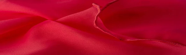 Textura Antecedentes Patrón Fondo Tela Plegada Seda Roja Banner Diseño —  Fotos de Stock