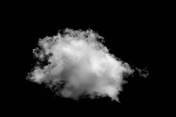デザイナー写真 黒の背景に隔離された空と雲を閉じます — ストック写真