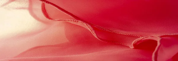 Texture Contexte Modèle Fond Tissu Plié Soie Rouge Bannière Conception — Photo