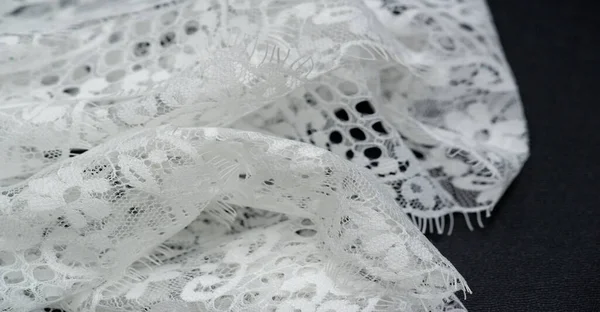 Lace Fabric Texture Close Shot — Stock Photo, Image