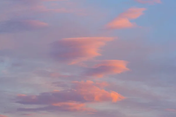 Designer Photography. Sky and clouds cumulus on a blue background