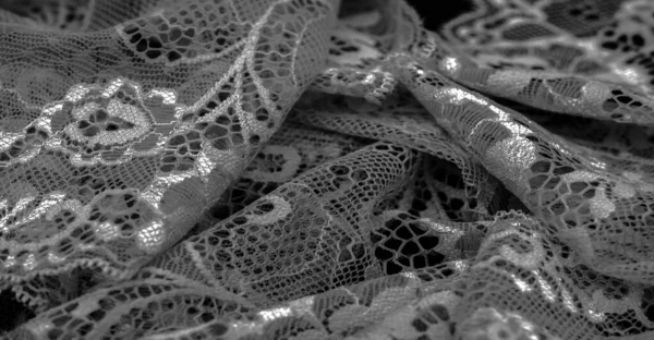 Lace Fabric Texture Close Shot — Stock Photo, Image