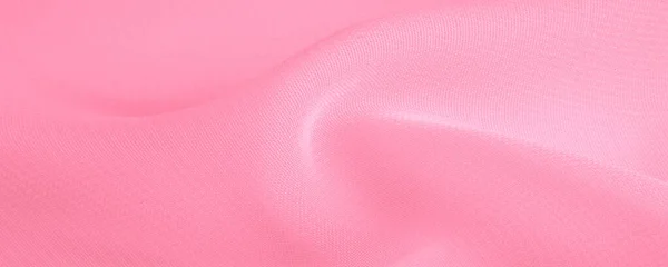 Doku Şablon Pek Kırmızı Polyester Pembe Ipek Kumaşın Arka Planı — Stok fotoğraf