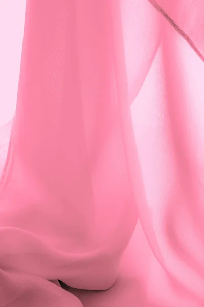 Konsistens Mall Silkesröd Polyester Bakgrund Från Färg Rosa Silke Tyg — Stockfoto
