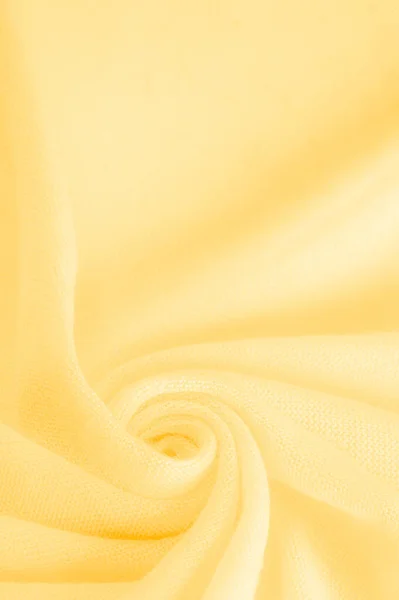 Gele Doek Abstracte Achtergrond Van Luxe Weefsel Vloeibare Zijde Textuur — Stockfoto