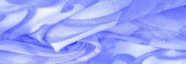 Doku, Desen. Soyut mavi desenli pürüzsüz mavi kumaş dokusu. Lüks soyut bir arka plan. Lüks Noel geçmişi. Kumaş, narin.