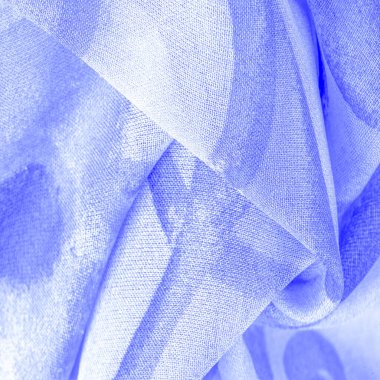 Doku, Desen. Soyut mavi desenli pürüzsüz mavi kumaş dokusu. Lüks soyut bir arka plan. Lüks Noel geçmişi. Kumaş, narin.