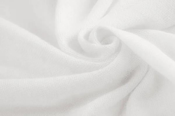Weißes Tuch Abstrakter Hintergrund Aus Luxuriösem Stoff Oder Flüssiger Seidentextur — Stockfoto