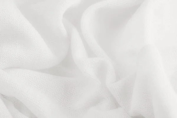 Biały Materiał Abstrakcyjne Tło Luksusowej Tkaniny Lub Płynnego Jedwabiu Tekstury — Zdjęcie stockowe