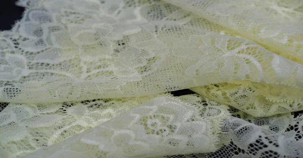 Lace Fabric Texture Close Shot — Stock Photo, Image