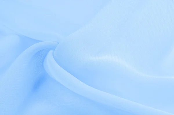 Konsistens Mall Ljusblå Silkespolyester Bakgrund Från Aqua Färg Silke Tyg — Stockfoto