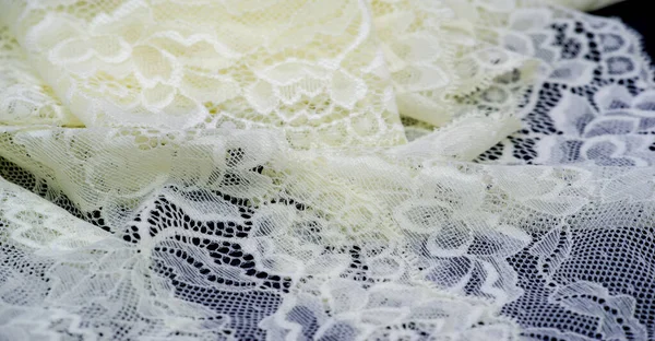 Lace Fabric Texture Close Shot — Stock Photo, Image