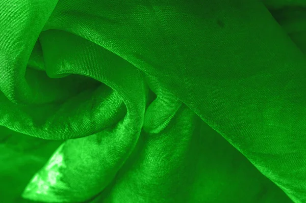 Tissu Vert Avec Des Stries Taches Grises Sur Fond Vert — Photo