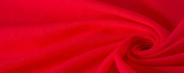 Pano Vermelho Resumo Fundo Tecido Luxo Textura Líquida Seda Ondas — Fotografia de Stock