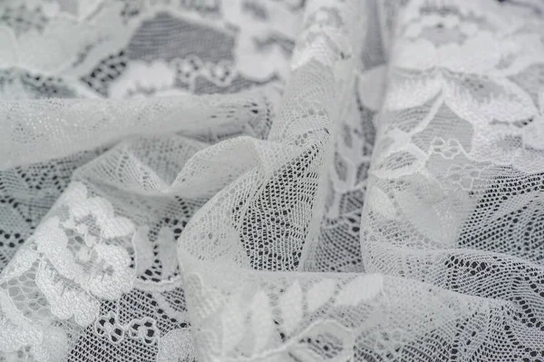 Lace Fabric Texture Close Shot — Stock Photo, Image