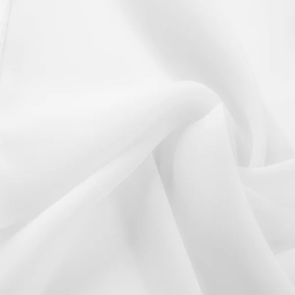 Textura Pattern White Poliéster Seda Fondo Tela Seda Blanca Fantasma — Foto de Stock