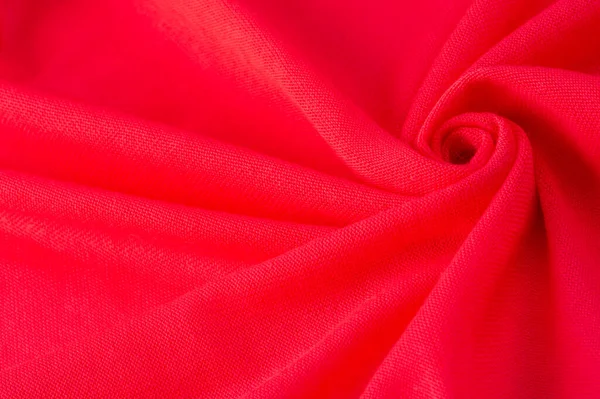 Red Cloth Abstract Background Luxury Fabric Liquid Silk Texture Waves — Stock Photo, Image