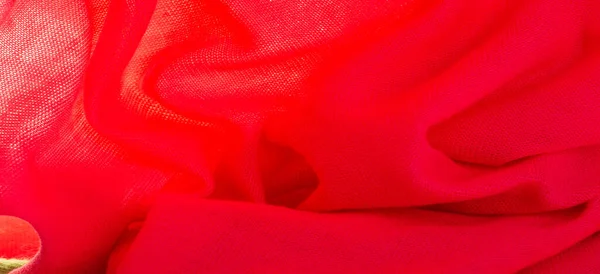 Červená Látka Abstraktní Pozadí Luxusní Tkaniny Nebo Tekutého Hedvábí Textury — Stock fotografie
