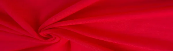 Red Cloth Abstract Background Luxury Fabric Liquid Silk Texture Waves — Stock Photo, Image