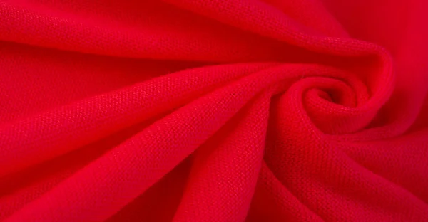 Rode Doek Abstracte Achtergrond Van Luxe Weefsel Vloeibare Zijde Textuur — Stockfoto