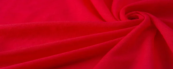 Red Cloth Abstract Background Luxury Fabric Liquid Silk Texture Waves — Stock Photo, Image