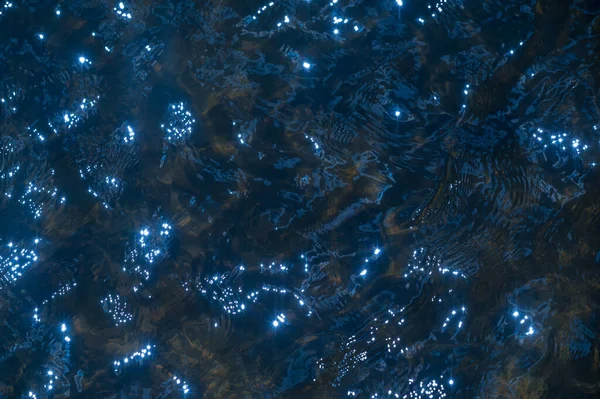 Teksturę Tło Wzór Lekki Wiatr Falami Błękitnym Jeziorze Rzece Morzu — Zdjęcie stockowe