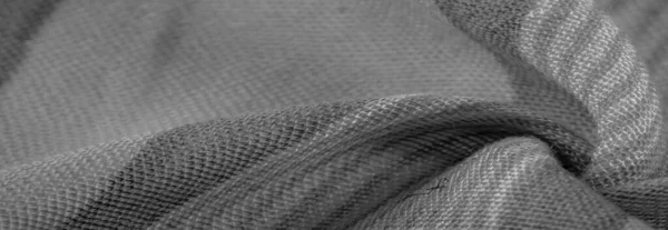 Texture Background Monochrome Gray Silk Fabric Photograph Picture Developed Executed — Stock Photo, Image