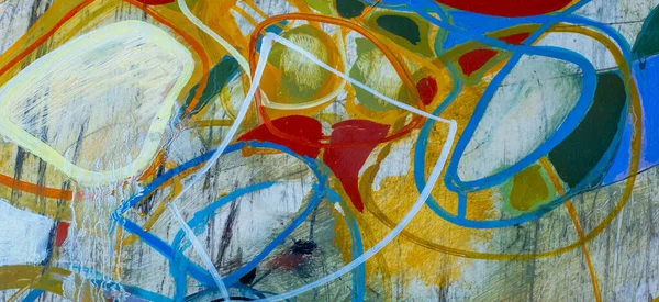 Bild Fotostudio Handgezeichnete Ölgemälde Abstrakte Kunst Ölgemälde Auf Leinwand Farbige — Stockfoto