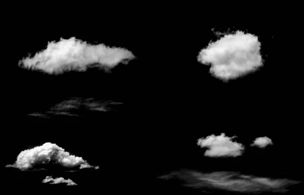 Designer Photography. Sky and clouds isolated on black background, close up