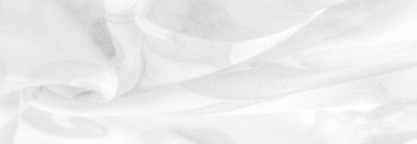 Doku, Desen. Soyut beyaz desenli pürüzsüz siyah beyaz kumaş. Lüks soyut bir arka plan. Lüks Noel geçmişi. Kumaş, narin.