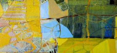 Renkli kalemlerle yapılmış renkli fantastik çizimler