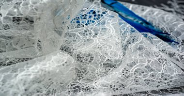 dantel kumaş dokusu, yakın çekim