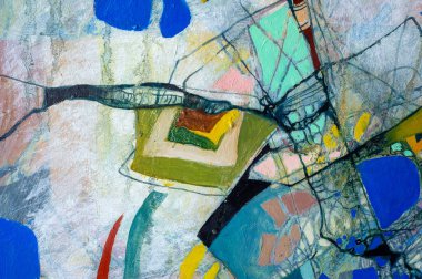 Renkli kalemlerle yapılmış renkli fantastik çizimler