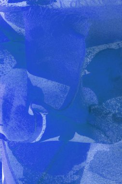 Doku. Geçmişi. şablon. Soyut mavi ipek şifon kumaş. Kot ipeği tafta renginde sanatsal düzen.