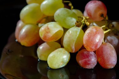 Taze üzümler, lezzetli meyveler.