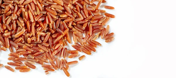 Food Photography Red Rice Close Shot — Stock Photo, Image