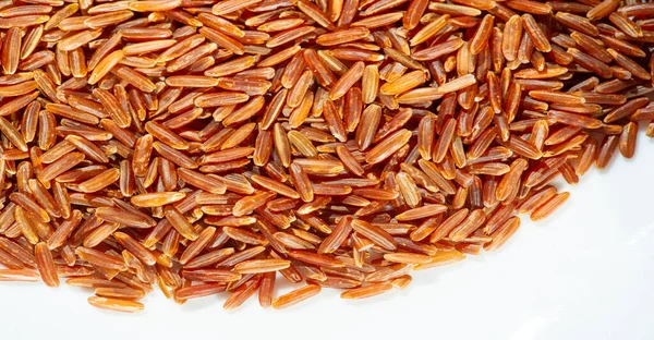 food photography, red rice close up shot