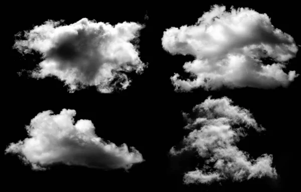 Designer Photography. Sky and clouds isolated on black background, close up