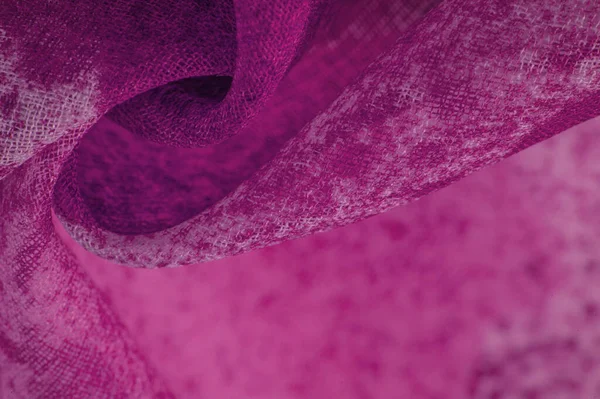 Textúra Háttér Sablont Absztrakt Vörös Selyem Sifon Szövet Hollywood Cseresznyevirág — Stock Fotó