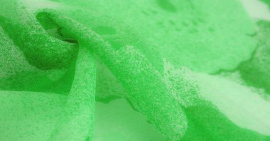 Doku. Geçmişi. şablon. Soyut yeşil ipek şifon kumaş. Bahar yeşili tafta ipek kumaşın sanat modeli.