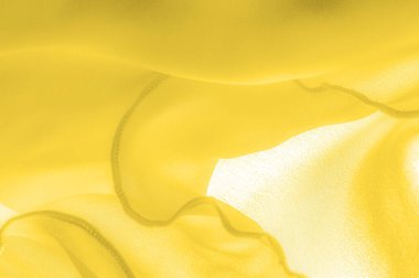 Doku. Şablon. Sarı kehribar ipeği, afiş ya da kapak tasarımı. Lüks tekstil dekorasyon posterleri, yumuşak dalgalı sarı kumaşlar, poster.