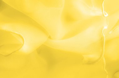 Doku. Şablon. Sarı kehribar ipeği, afiş ya da kapak tasarımı. Lüks tekstil dekorasyon posterleri, yumuşak dalgalı sarı kumaşlar, poster.