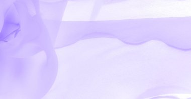 Doku. Şablon. Kumaş, pankart ya da gök mavisi ipekle kaplanmış. Poster için lüks tekstil dekorasyonu, yumuşak dalgalı dalgalı kumaşlı gök mavisi malzeme, poster