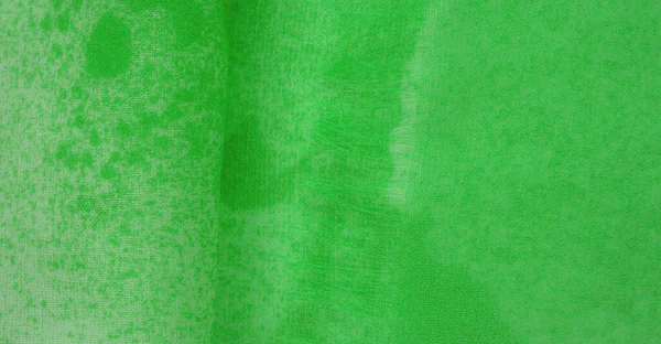 Textuur Achtergrond Template Abstracte Groene Zijde Chiffon Stof Kunst Mockup — Stockfoto