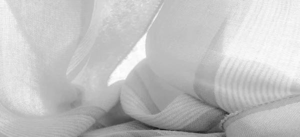 テクスチャ モノクロームグレーの絹織物 モノクローム 1色のみの白黒または複数の色調で開発または実行される写真または画像 — ストック写真